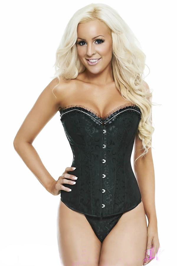 Black Satin Corset